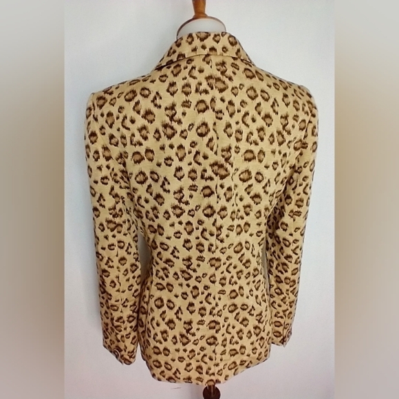DANA BUCHMAN LEOPARD SILK JACKET - Picture 3 of 10